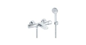 23-1T33101 Mješalica za kadu termostatska+ručica+crijevo+fiksni držač
