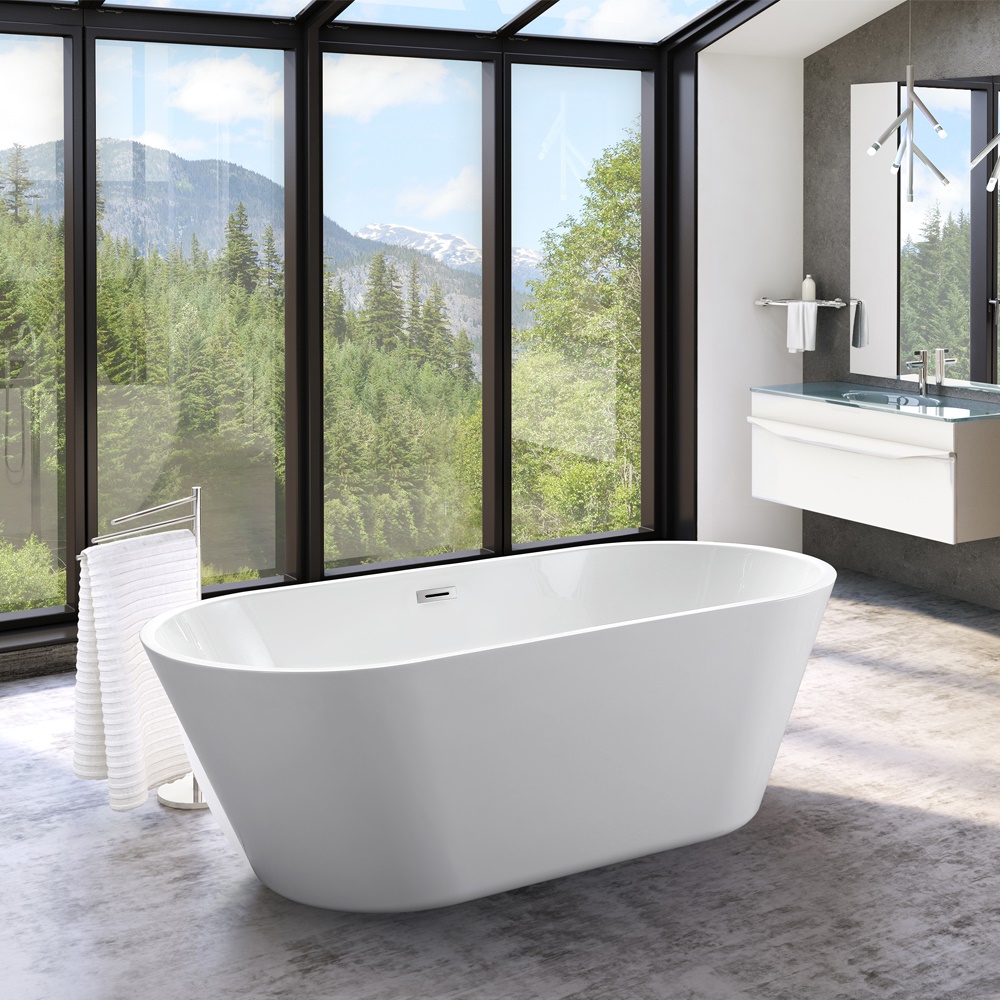 37-FS-1601 KIMIC SAMOSTOJEĆA KADA BIJELA 180x80x58cm