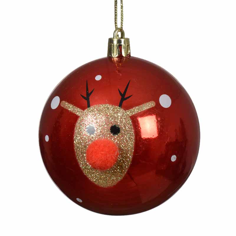 Nelomljiva kuglica sa svjetlucavim jelenima