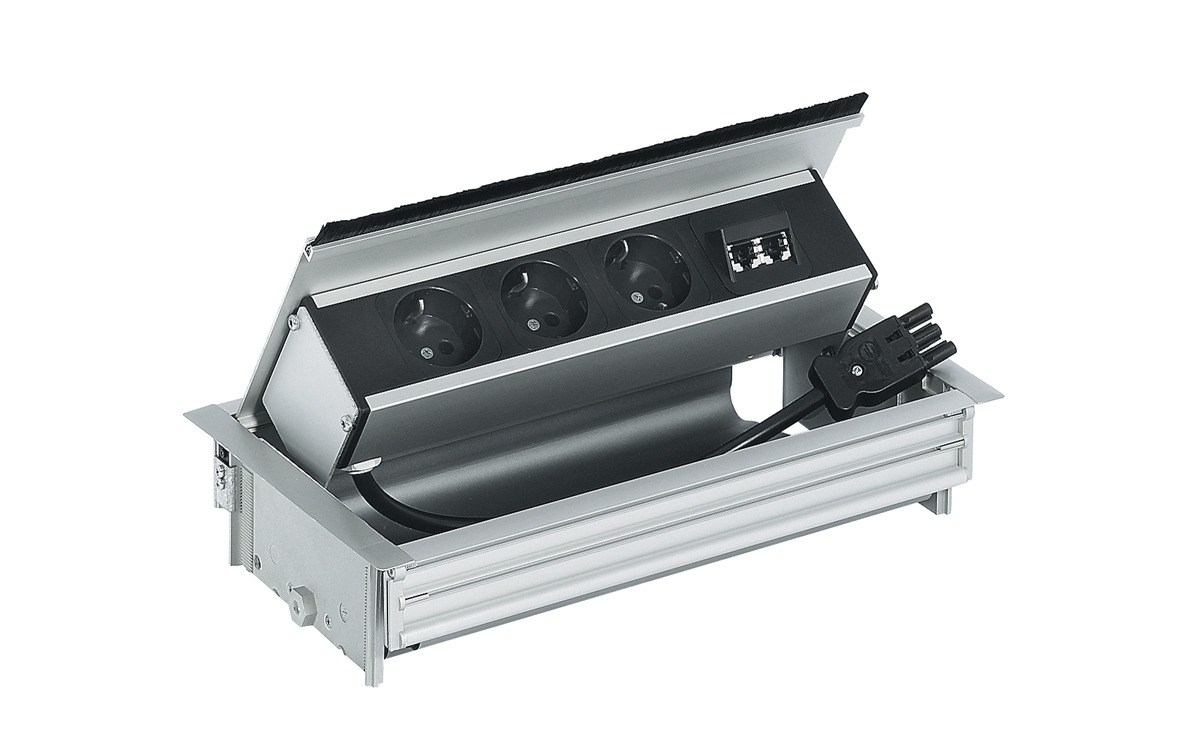 UTUG1 Utičnica ugradna za radnu pločuu, aluminijska